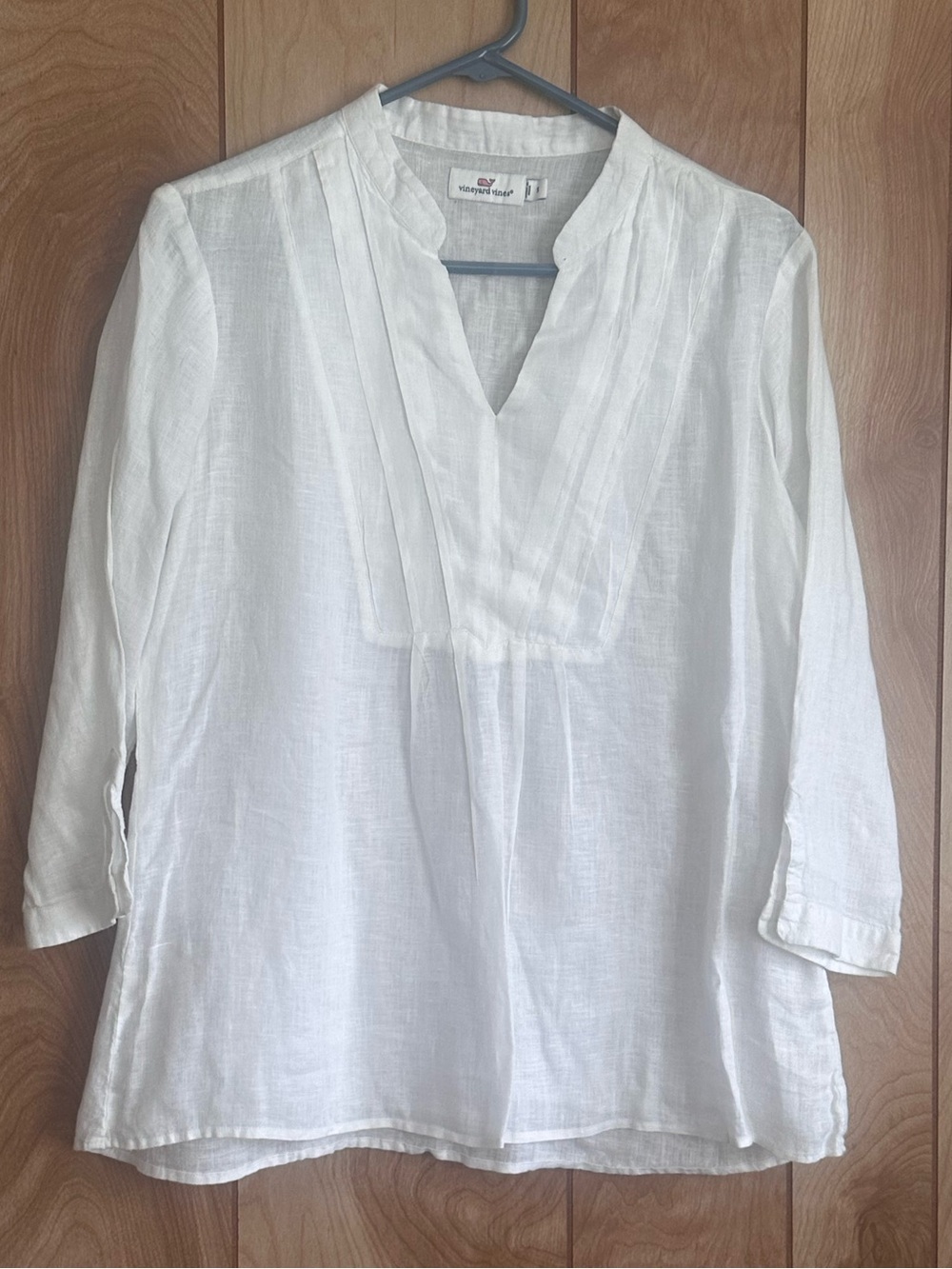Vineyard Vines White Split-Neck Tunic‎ Size Small 📦